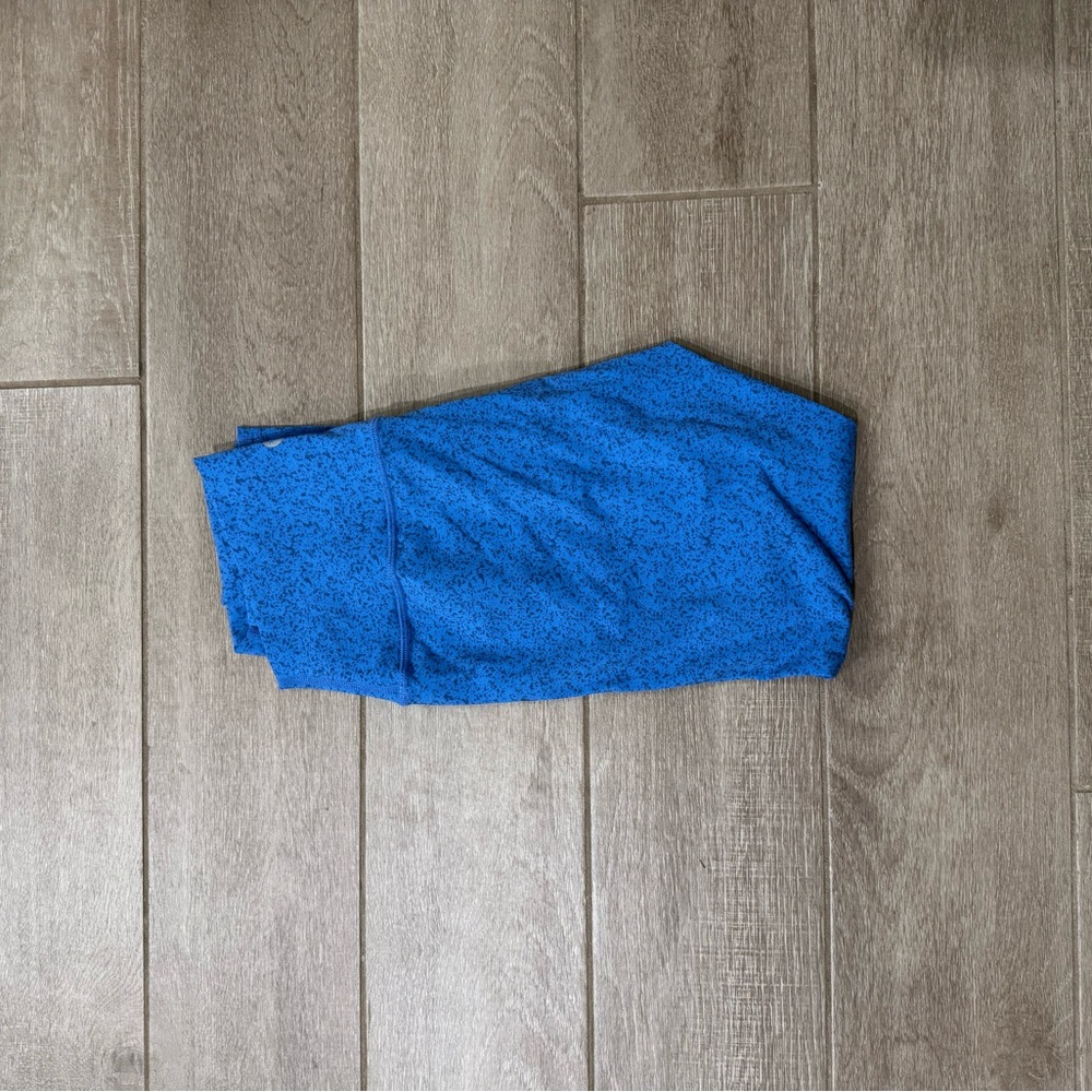 Zyia Blue Patterned Low Compression Leggings - image 1